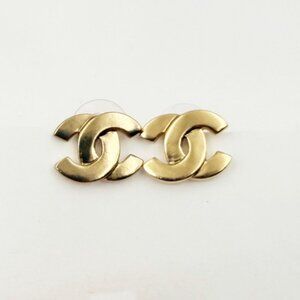 Chanel Gold CC Interlock Small Piercing Earring